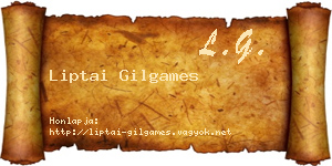 Liptai Gilgames névjegykártya
